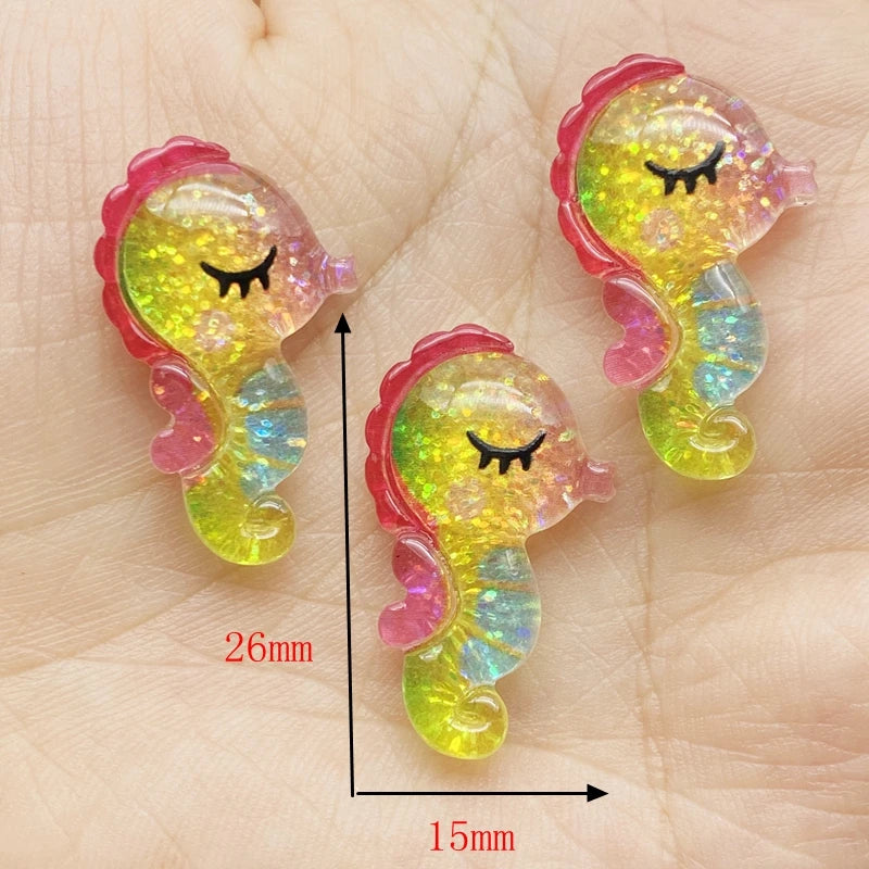 Ocean Series Resin Cabochons Set