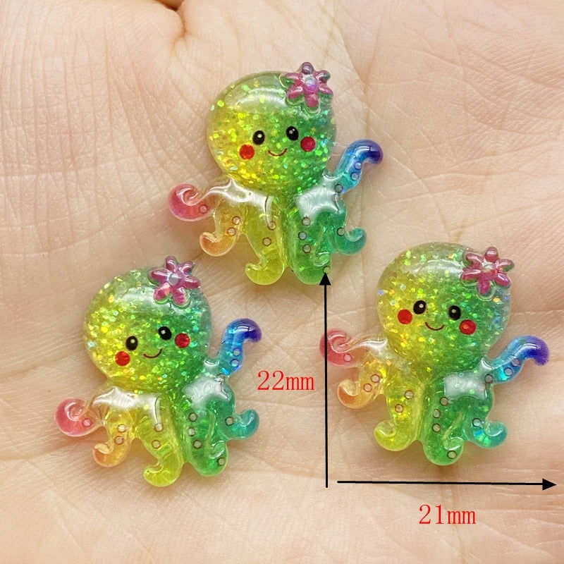 Ocean Series Resin Cabochons Set