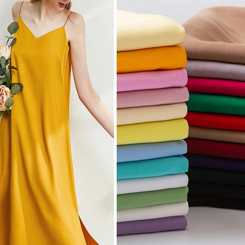23 Color 100% Viscose Fabric Half Yard Summer Soft Breathable Rayon Fabric For Garment Use Sewing Dress,Lining, Top DIY Material