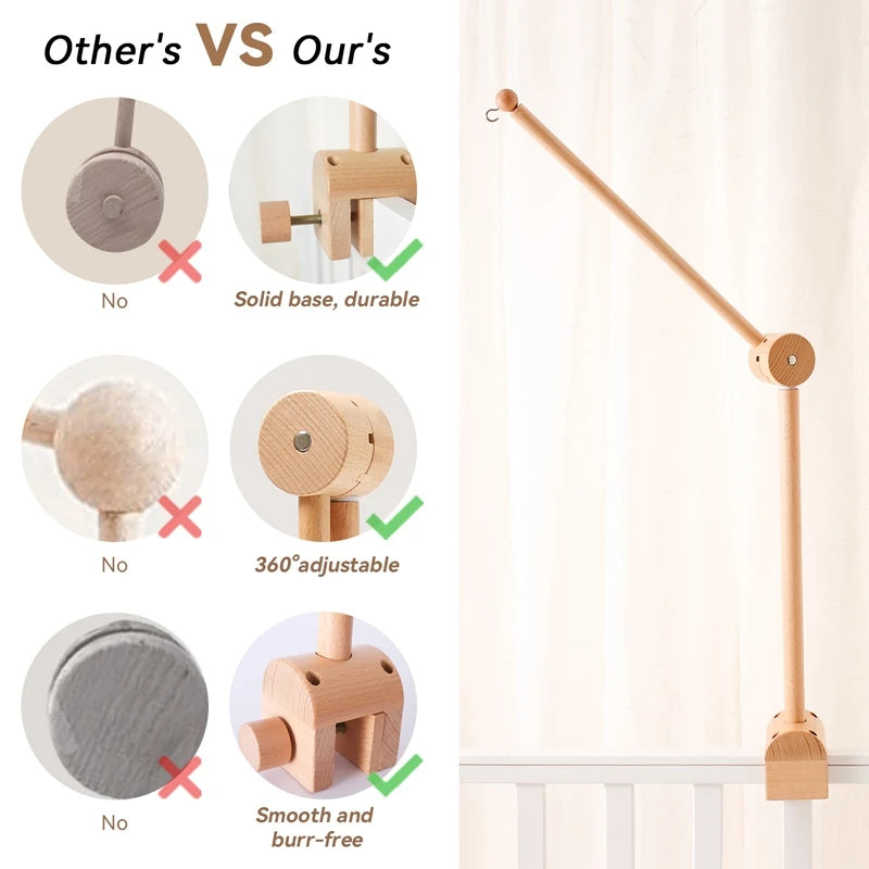 Baby Rattle Crib Mobile Bracket